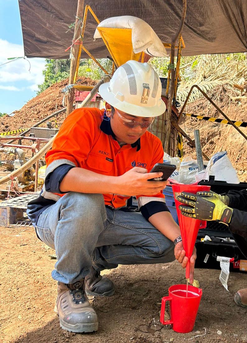 drilling mud engineer in Indonesia